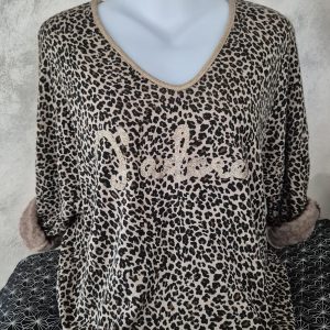 Pull en molleton très chaud couleur bronze