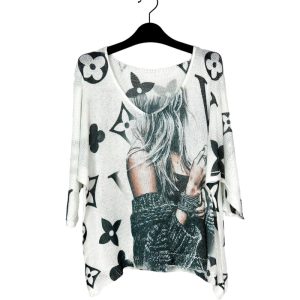 Pull manches 3/4 de devant