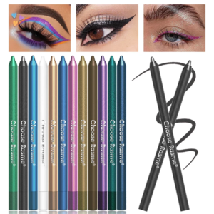 Pack de bâtons d'eye-liner scintillants, crayon à longue tenue