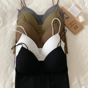 haut  Sexy court avec base rembourré hauts de soutien-gorge