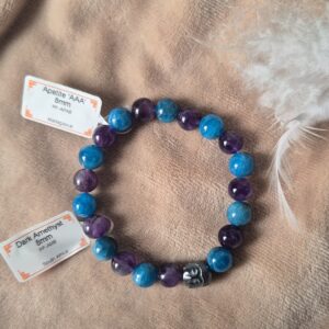 Bracelet en Améthyste et Apatite